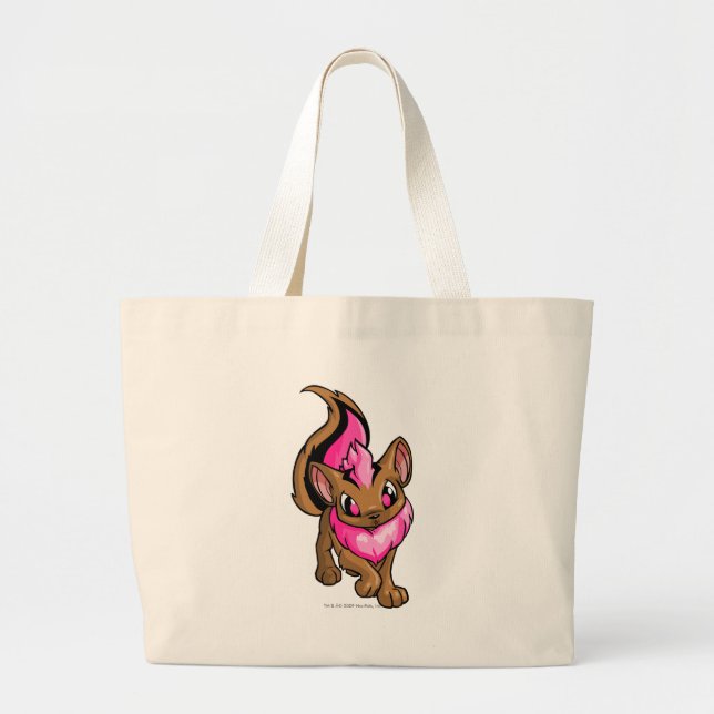 Grand Tote Bag Rose de Xweetok (Devant)
