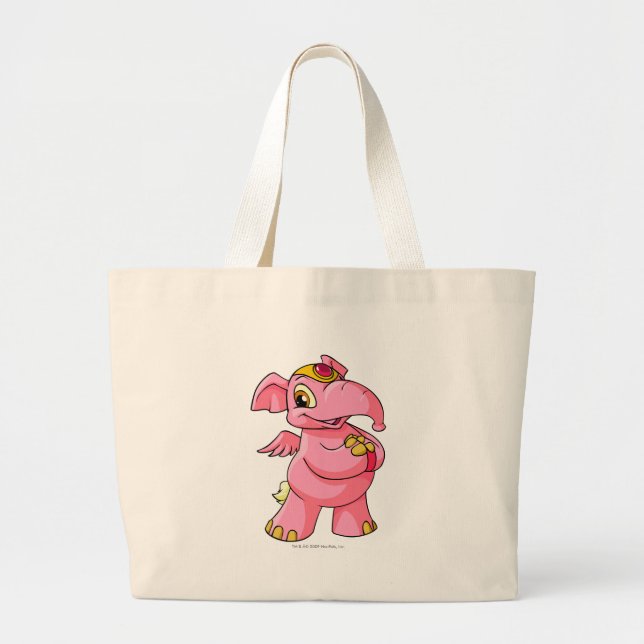 Grand Tote Bag Rose d'Elephante (Devant)
