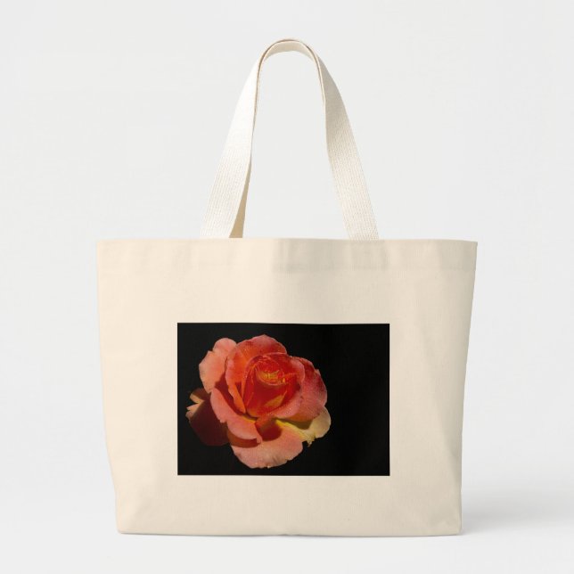 Grand Tote Bag Rose orange (Devant)