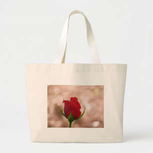 Grand Tote Bag Rose rouge simple