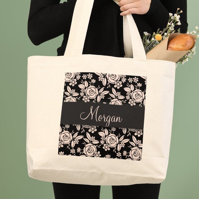 Grand Tote Bag Roses Chéries (Créateur téléchargé)