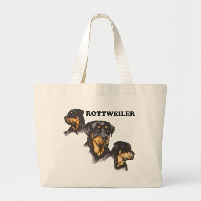 Grand Tote Bag Rottweiler (Devant)