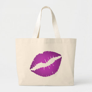 Grand Tote Bag Rouge à lèvres pourpre