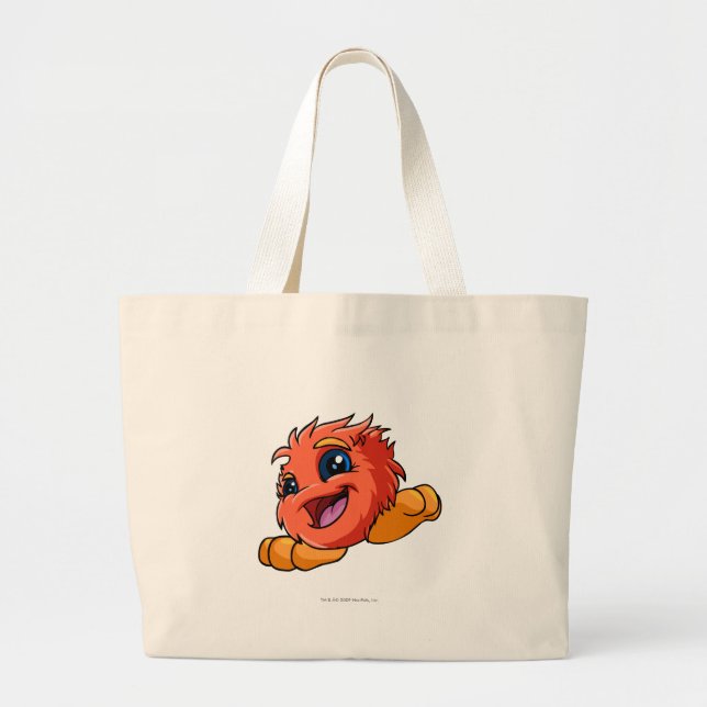 Grand Tote Bag Rouge de JubJub (Devant)