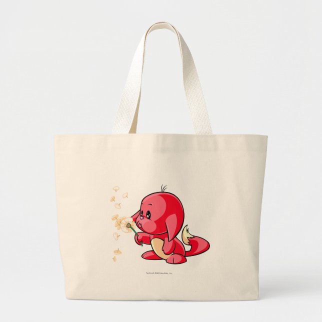 Grand Tote Bag Rouge de Kacheek (Devant)
