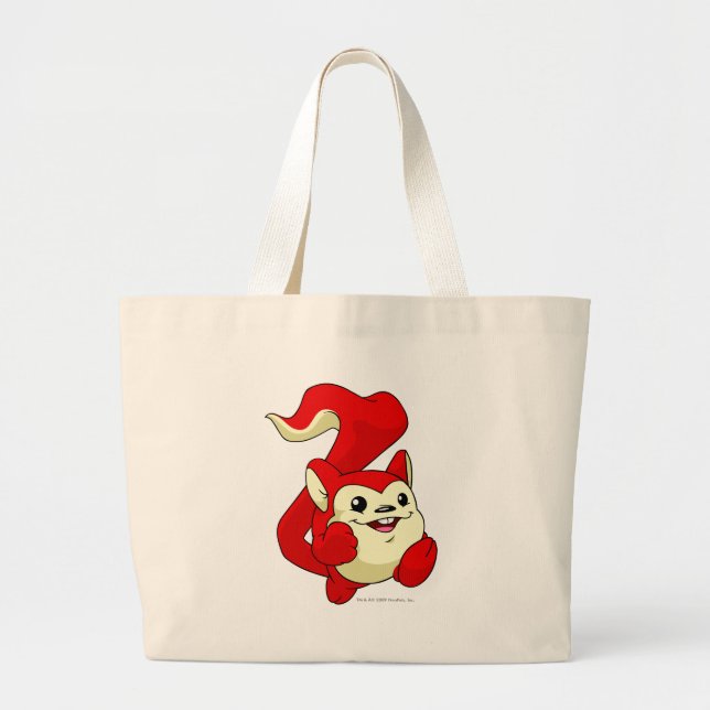 Grand Tote Bag Rouge de Meerca (Devant)