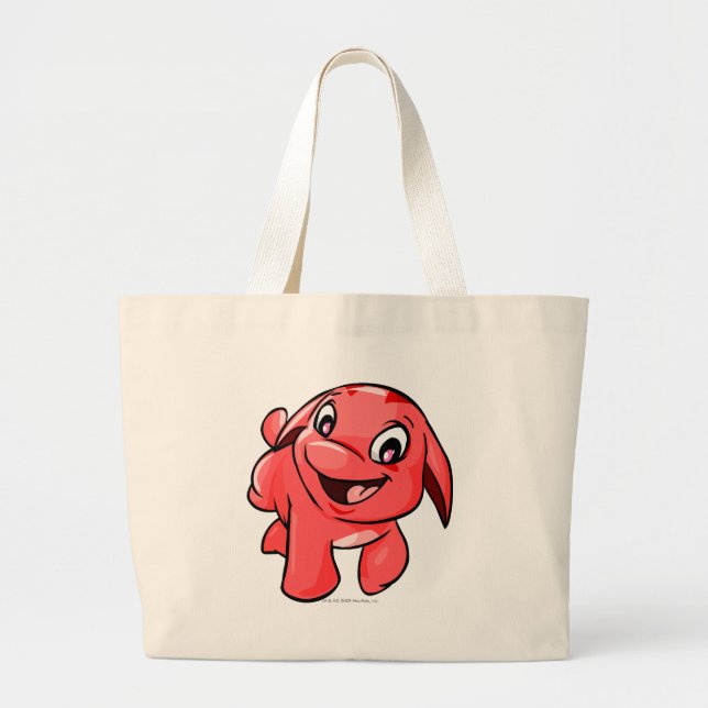 Grand Tote Bag Rouge de Pooogle (Devant)