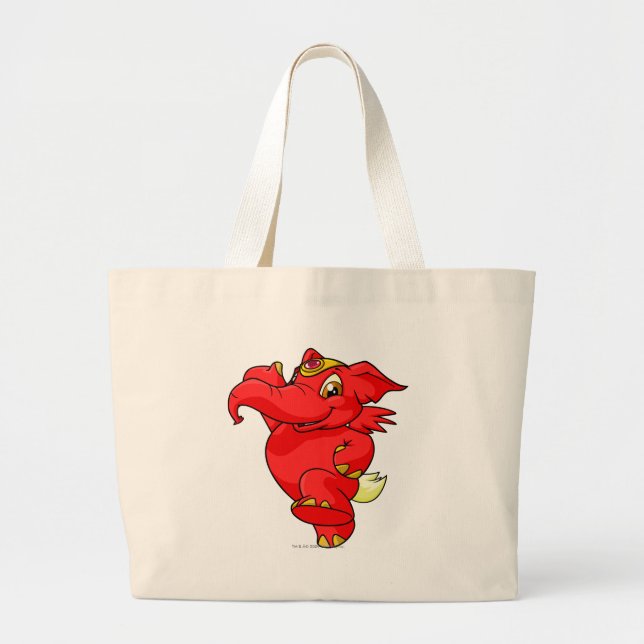 Grand Tote Bag Rouge d'Elephante (Devant)
