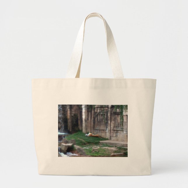 Grand Tote Bag Rouleau de tigre (Devant)