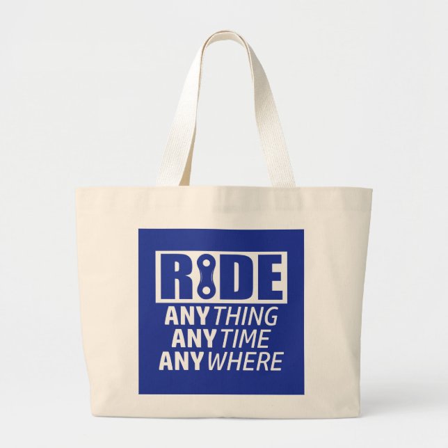 Grand Tote Bag Roulez, N'Importe Quoi, N'Importe Quel Moment, N'I (Devant)