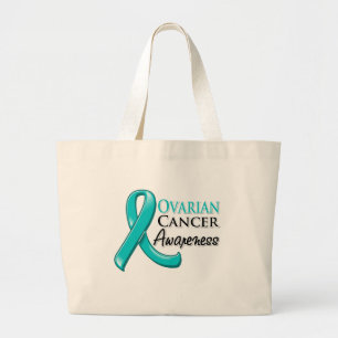 Grand Tote Bag Ruban de conscience de Cancer ovarien