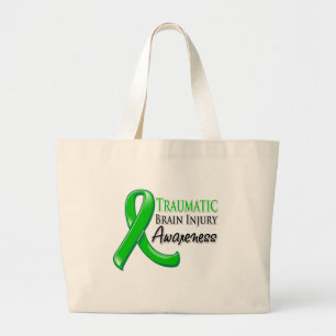Grand Tote Bag Ruban traumatique de conscience de lésion