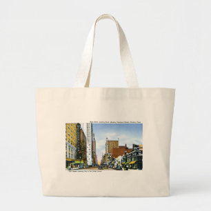 Grand Tote Bag Rue principale, Houston, le Texas