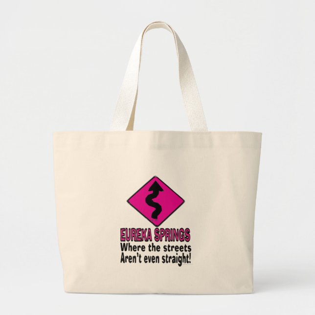 Grand Tote Bag Rues d'Eureka Springs (Devant)