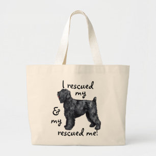 Grand Tote Bag Russe noir Terrier de délivrance