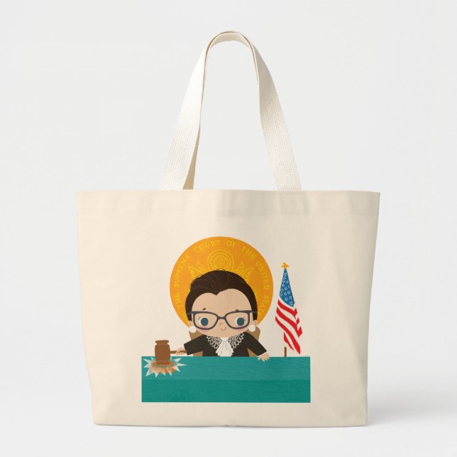 Grand Tote Bag Ruth Bader Ginsburg (Devant)