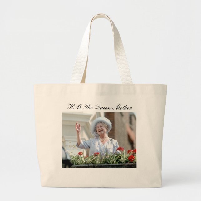 Grand Tote Bag Sa Majesté la reine Elizabeth, la reine mère 1990 (Devant)
