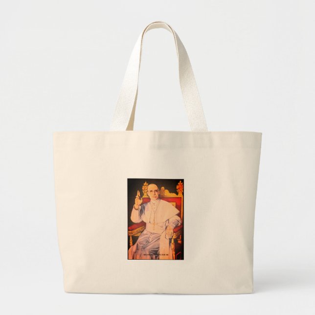 Grand Tote Bag Sa Sainteté le Pape Pie XII - Église catholique (Devant)