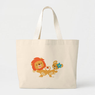 Grand Tote Bag Sacoche de couple de lions de danse