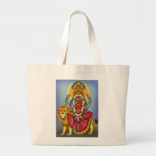 Grand Tote Bag Sacré Art de Protection Divine de la Déesse Narasi