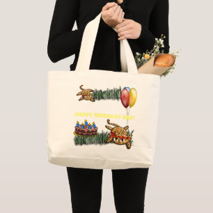 Grand Tote Bag Safari Ultra mignonne Leopard Invitations d'annive