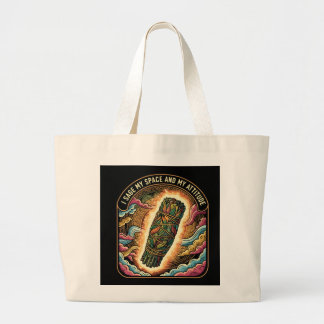 Grand Tote Bag Sage My Space and My Attitude Smudging Cleansing A