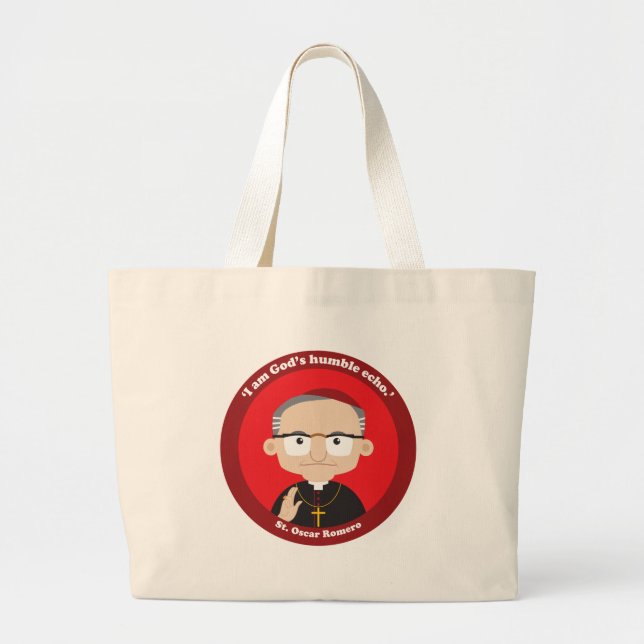 Grand Tote Bag Saint Oscar Romero (Devant)