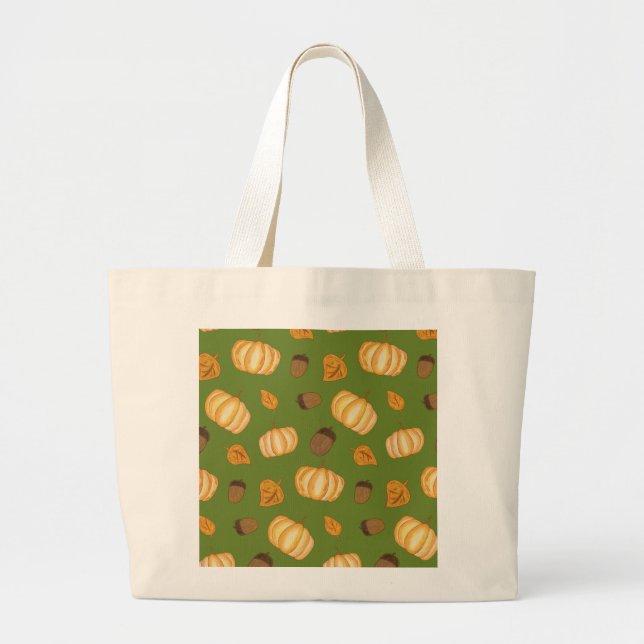 Grand Tote Bag Saison d'automne (Devant)