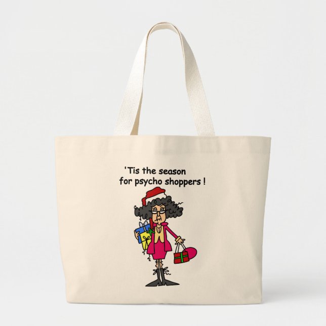 Grand Tote Bag Saison Pour Psycho Shoppers (Devant)