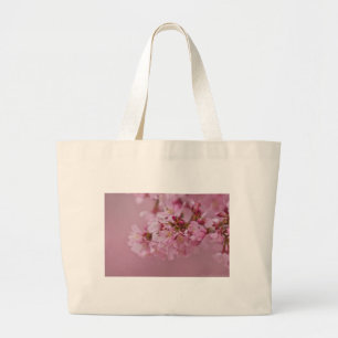 Grand Tote Bag Sakura Cherry Blossoms rose pâle Réflexions