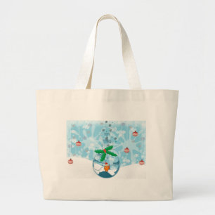 Grand Tote Bag Sale de poisson de Noël