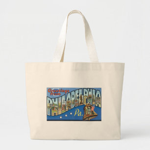 Grand Tote Bag Salutations de Philadelphie, Pennsylvanie !