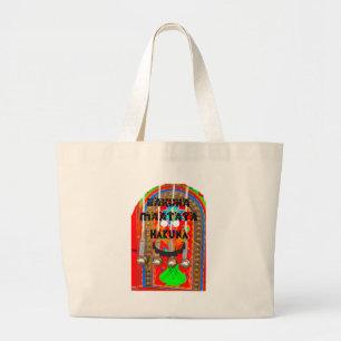 Grand Tote Bag Samba couleurs du carnaval Hakuna Matata blings.pn