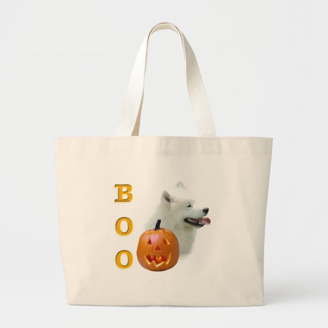 Grand Tote Bag Samoyed Boo (Devant)