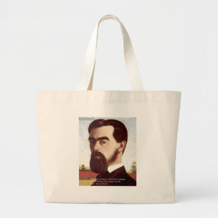 Grand Tote Bag Samuel Butler "La vie/La musique" Citations de sag