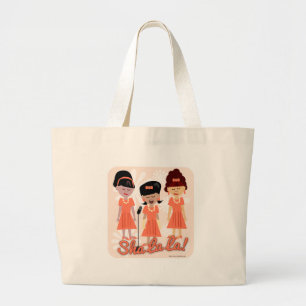 Grand Tote Bag Sassy Sixties Girl Group Cute Retro Music Design
