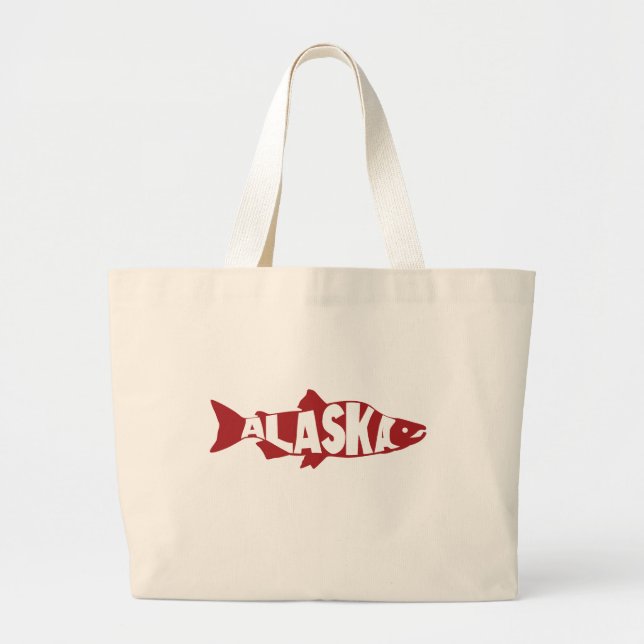 Grand Tote Bag Saumon de l'Alaska (Devant)