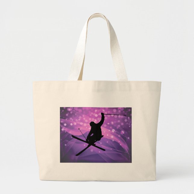 Grand Tote Bag Saut de ski (Devant)