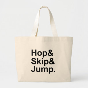 Grand Tote Bag Sauter à cloche-pied Activité d'expression idiom