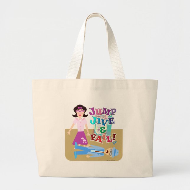 Grand Tote Bag Sautez Jive et échouez ! (Devant)