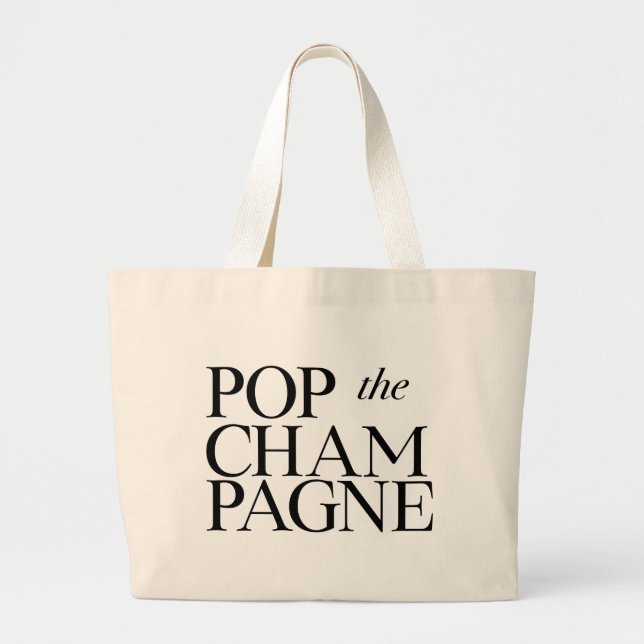 Grand Tote Bag Sautez la Champagne Fourre-tout (Devant)