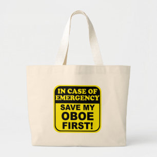 Grand Tote Bag Sauvez mon hautbois