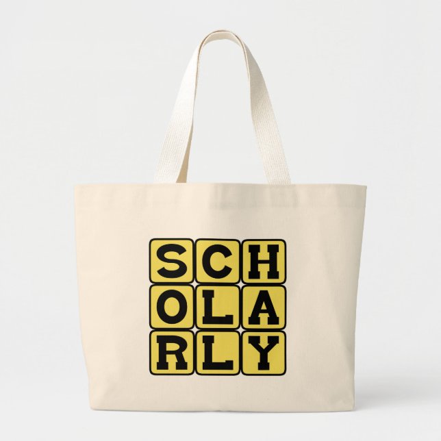 Grand Tote Bag Savant, studieux (Devant)