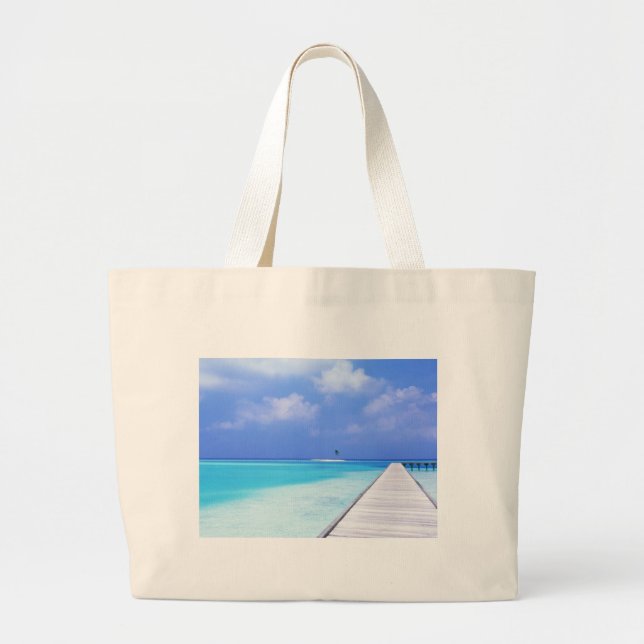GRAND TOTE BAG SCÈNE DE PLAGE (Devant)