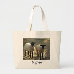 Grand Tote Bag Scène pastorale de lumière du soleil d'après-mi
