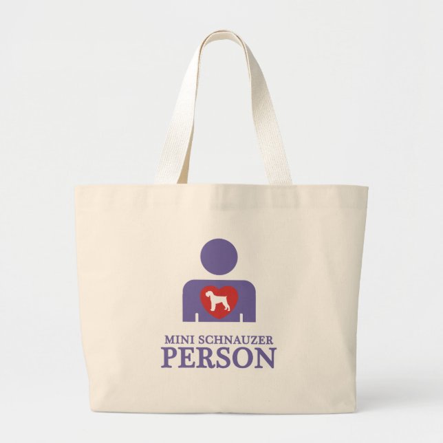 Grand Tote Bag Schnauzer miniature (Devant)