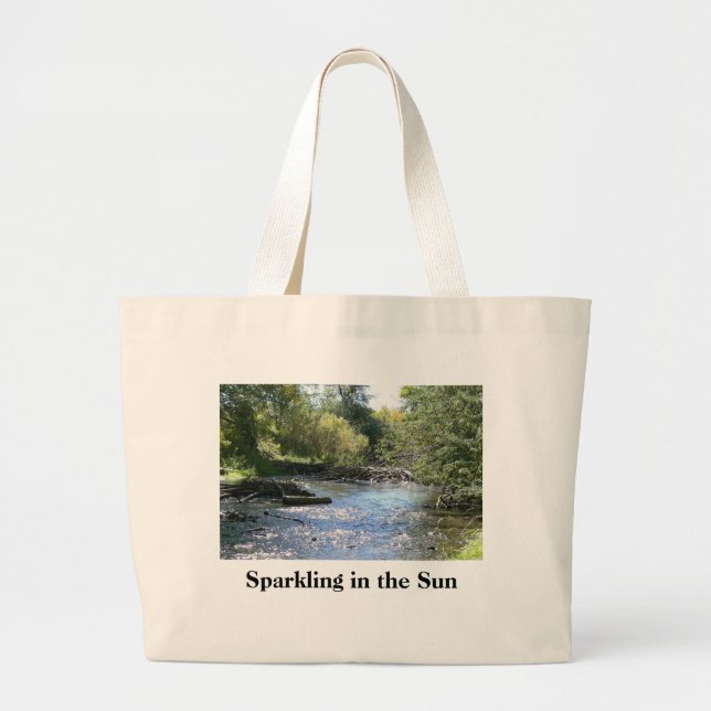 Grand Tote Bag Scintillement au soleil (Devant)