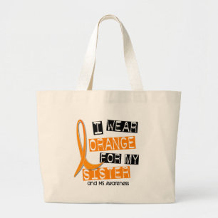 Grand Tote Bag Sclérose en plaques de milliseconde je porte