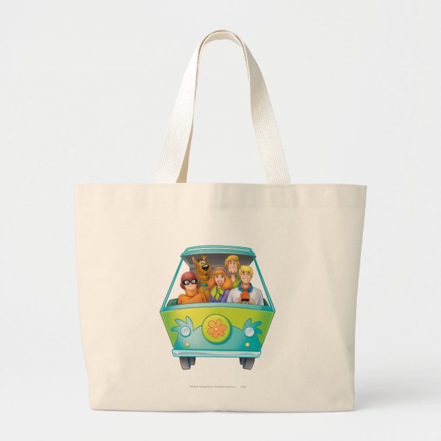 Grand Tote Bag Scooby-Doo & Gang Mystery Machine Airbrush (Devant)