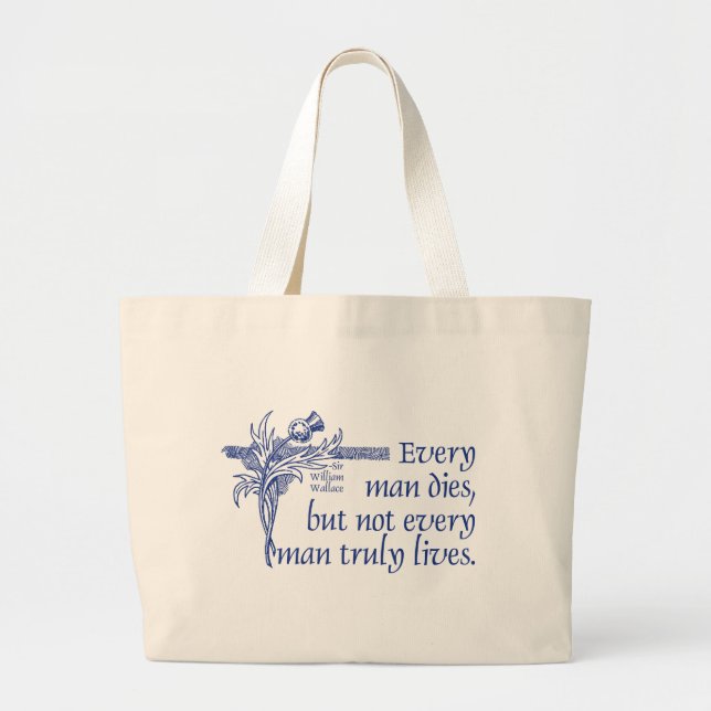 Grand Tote Bag Scotland Cote, Sir William Wallace, Thistle (Devant)
